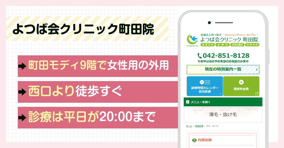 よつば会クリニック町田院の特徴まとめ