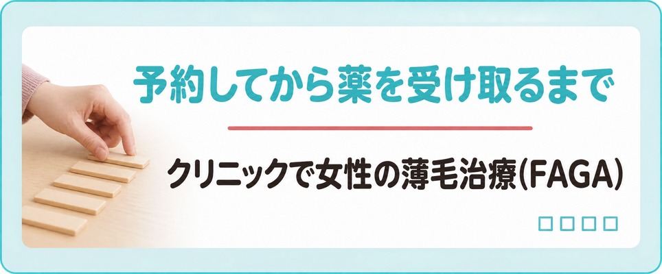町田のクリニックで女性の薄毛治療(FAGA)を予約してから薬を受け取るまで