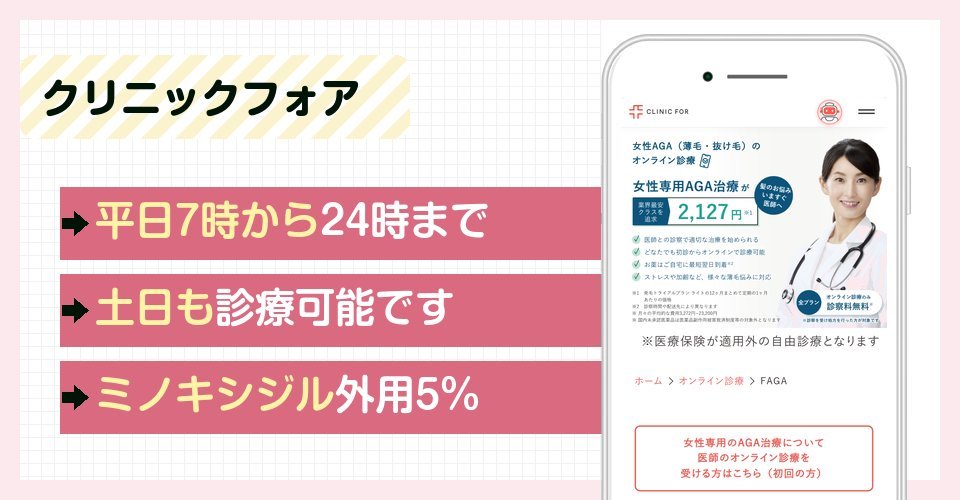クリニックフォアの特徴まとめ