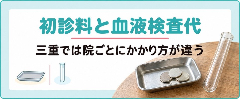 三重の女性の薄毛は院ごとに初診料と血液検査代のかかり方が違う