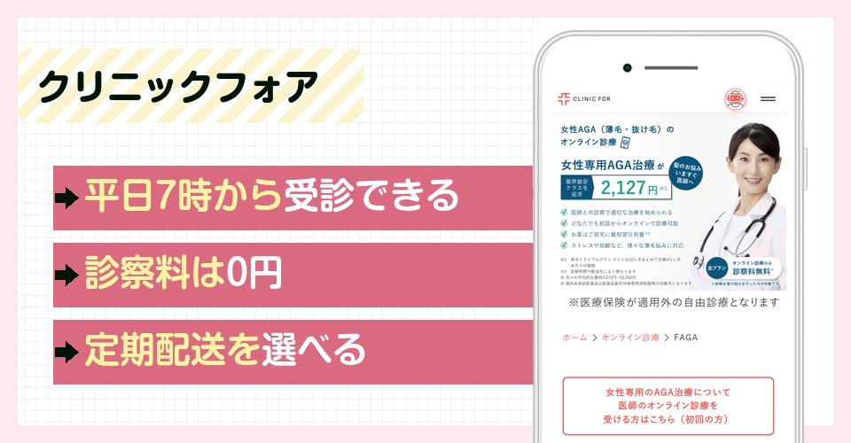 クリニックフォアの特徴まとめ