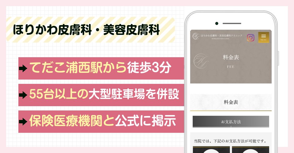 ほりかわ皮膚科・美容皮膚科クリニックの特徴まとめ