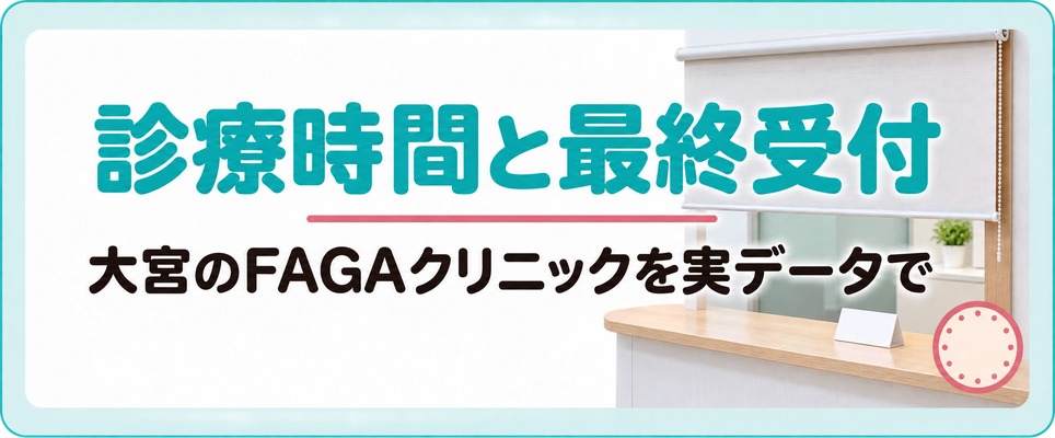 大宮のFAGAクリニックの診療時間と最終受付を実データで確かめる