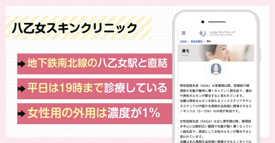 八乙女スキンクリニックの特徴まとめ