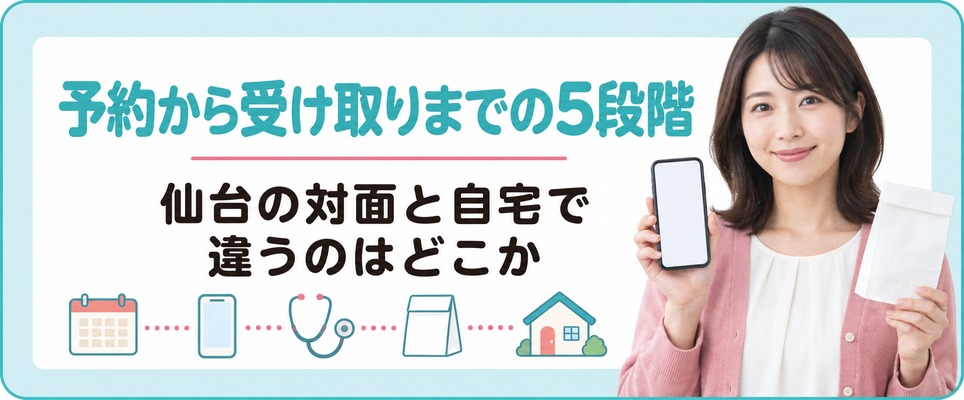 仙台のクリニックに予約を入れてから女性の薄毛治療(FAGA)の薬を受け取るまで