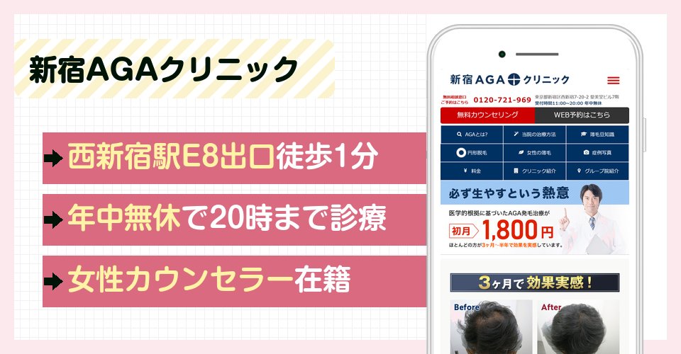 新宿AGAクリニックの特徴まとめ