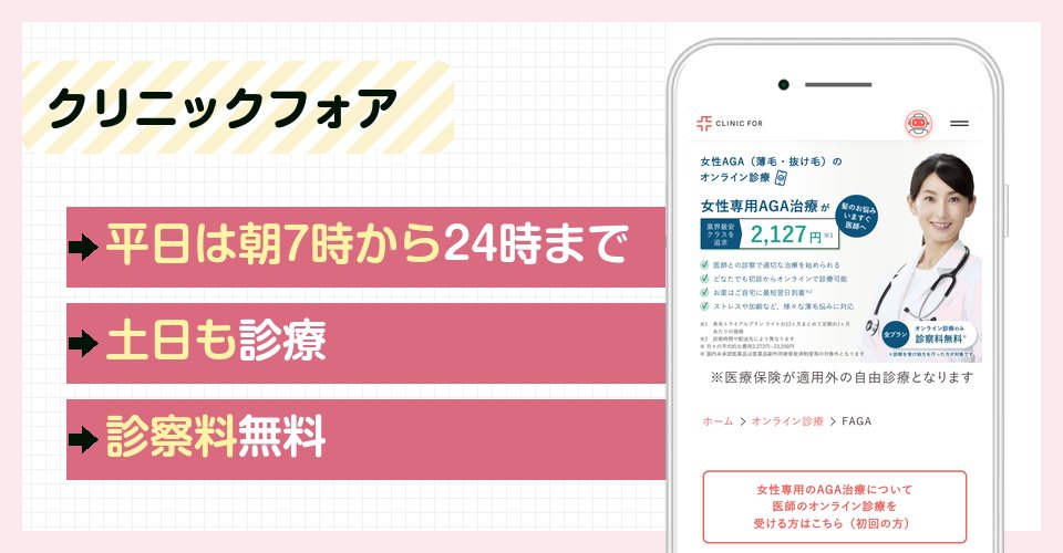クリニックフォアの特徴まとめ