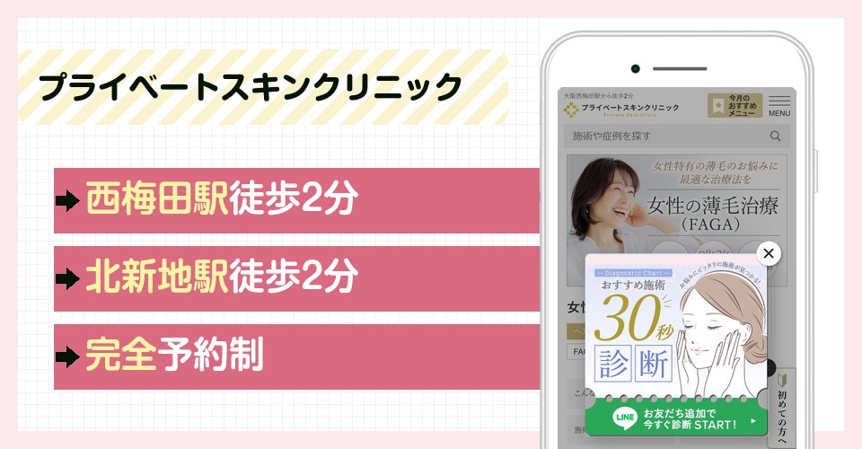 プライベートスキンクリニックの特徴まとめ