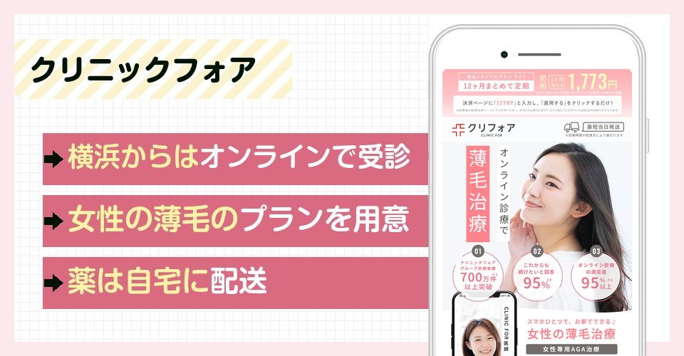 クリニックフォアの特徴まとめ