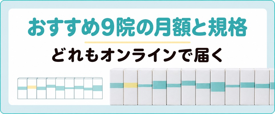 フィナステリド通販のおすすめ9院が月額と規格で分かれる章の扉