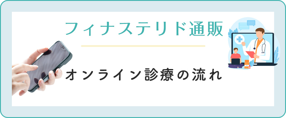 フィナステリドのオンライン診療の流れ