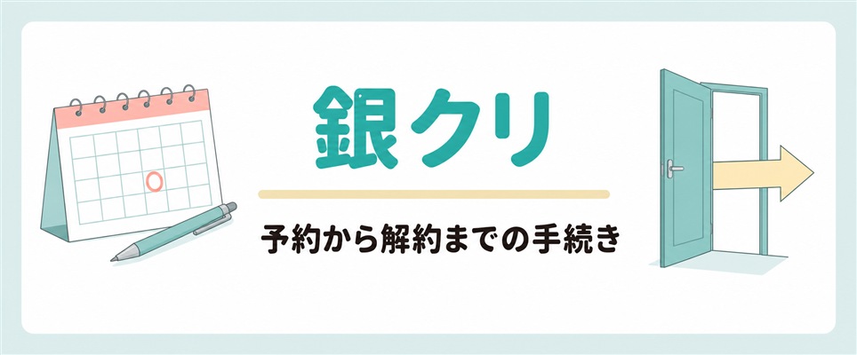 銀クリの予約から解約までの手続き