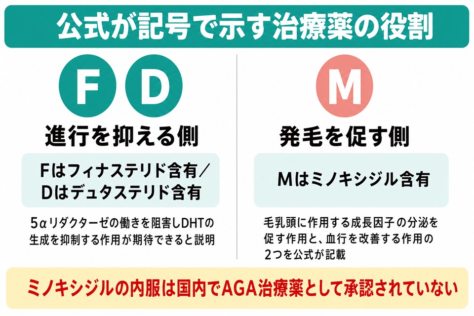 銀クリが記号で示す治療薬F・D・Mの役割