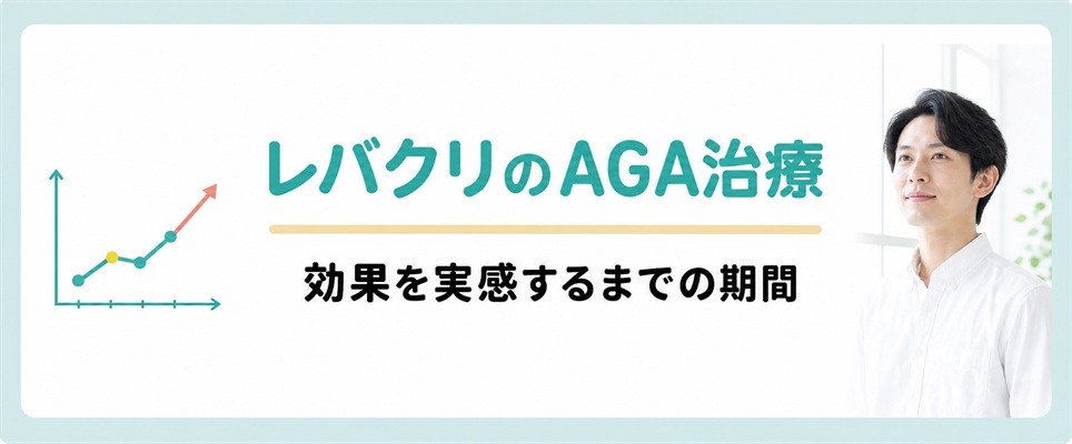 レバクリのAGA治療で効果を実感するまでの期間