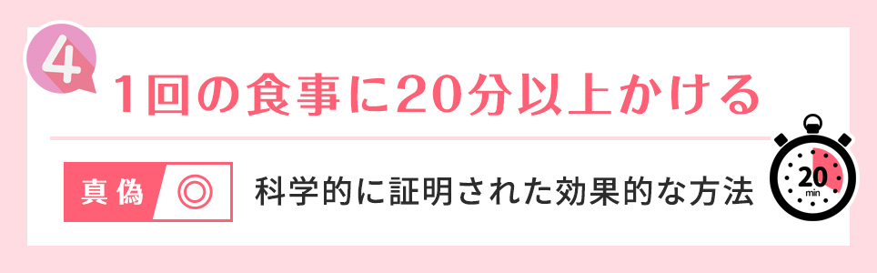 4. 1回の食事に20分以上かける