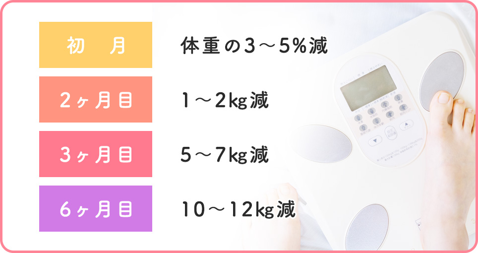 現実的な減量ペース一覧