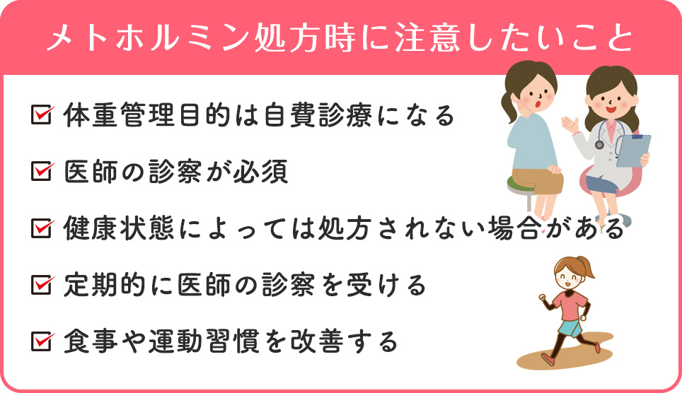 メトホルミン処方時に注意したいこと一覧