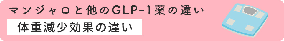 体重減少効果の違い