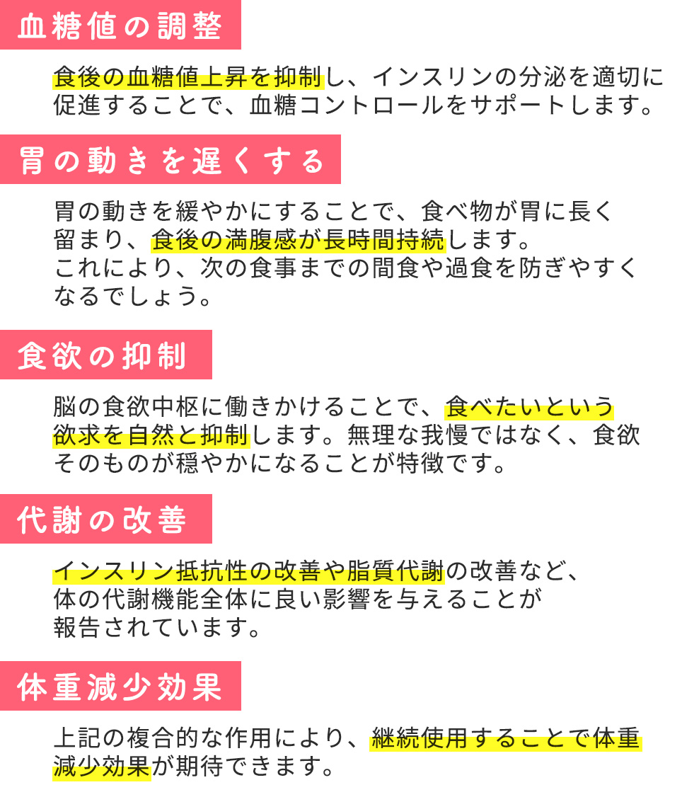 マンジャロの作用機序一覧