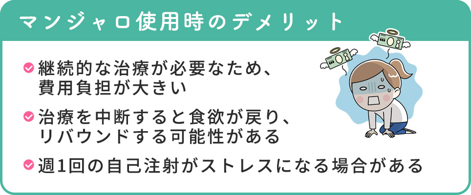マンジャロ使用時のデメリットまとめ