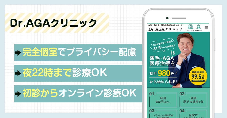 Dr.AGAクリニックのバナー