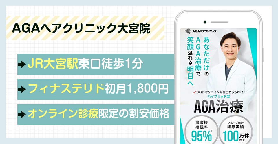 AGAヘアクリニックのバナー