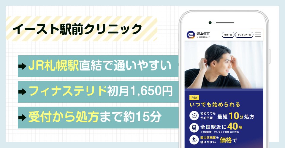 イースト駅前のバナー