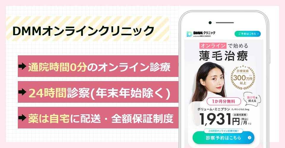 DMMオンラインクリニックの特徴まとめ